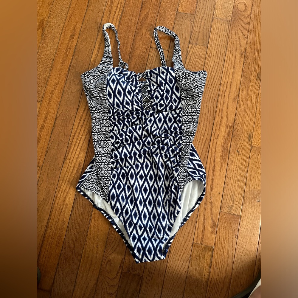 Coastal Blue One Piece Tummy Control Swimsuit